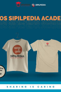 Kaos SIPILPEDIA ACADEMY "Sharing Is Caring"